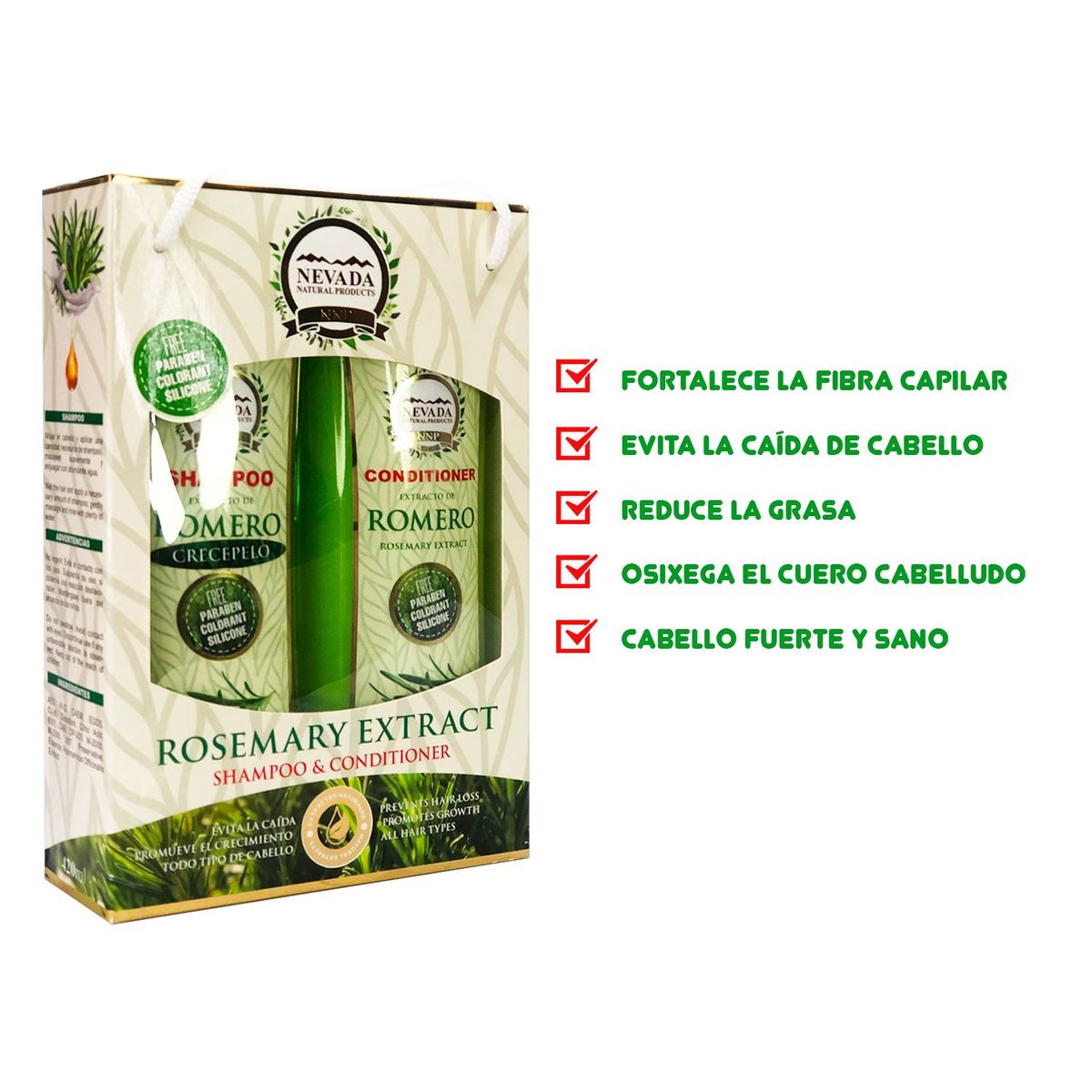 GENERICO - Romero Crecepelo Shampoo + Acondicionador 420ml