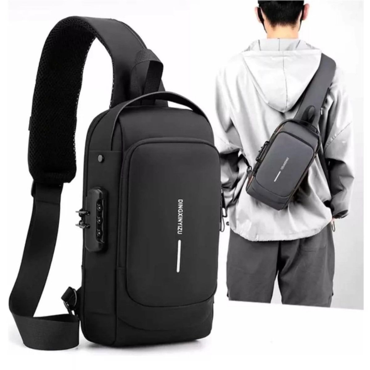 SPORT FITNESS - MORRAL MOCHILA ANTIRROBO CANDADO CLAVE