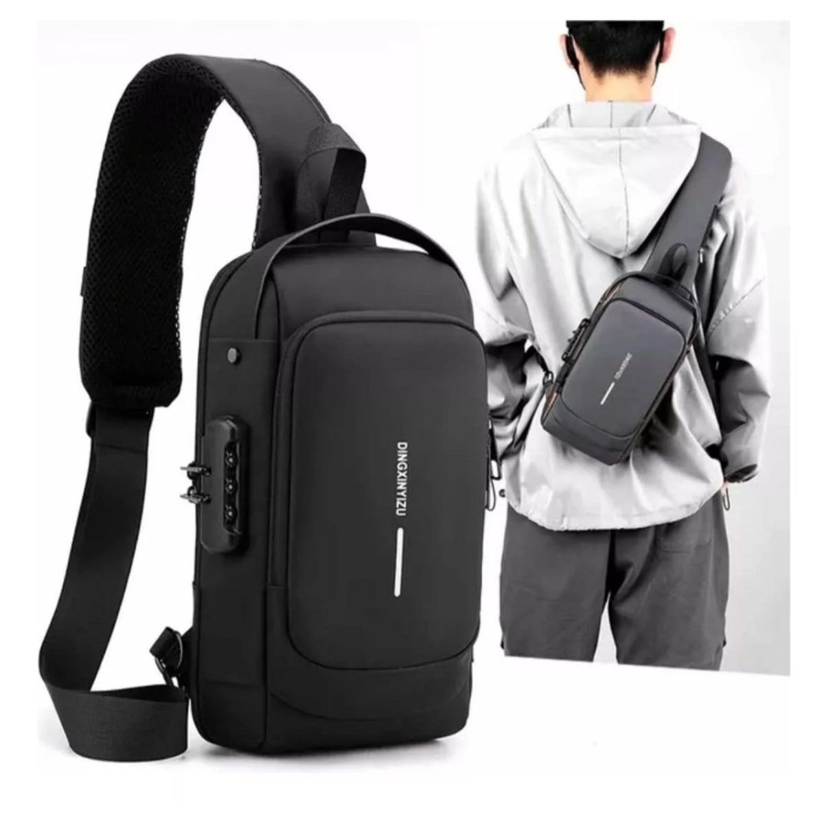 SPORT FITNESS - MORRAL MOCHILA ANTIRROBO CANDADO CLAVE