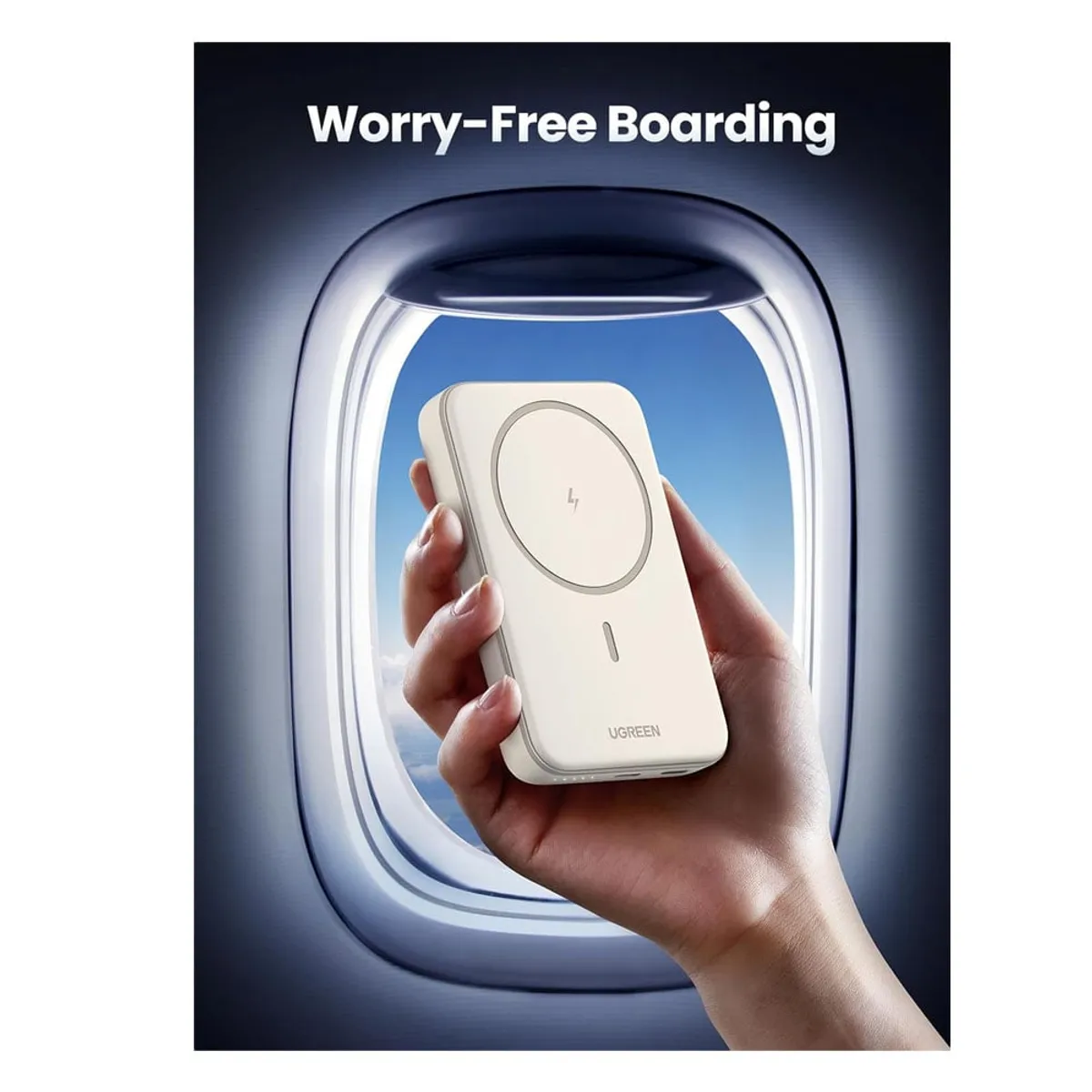 UGREEN - ugreen cargador portátil inalámbrico de 10,000 mAh 20w