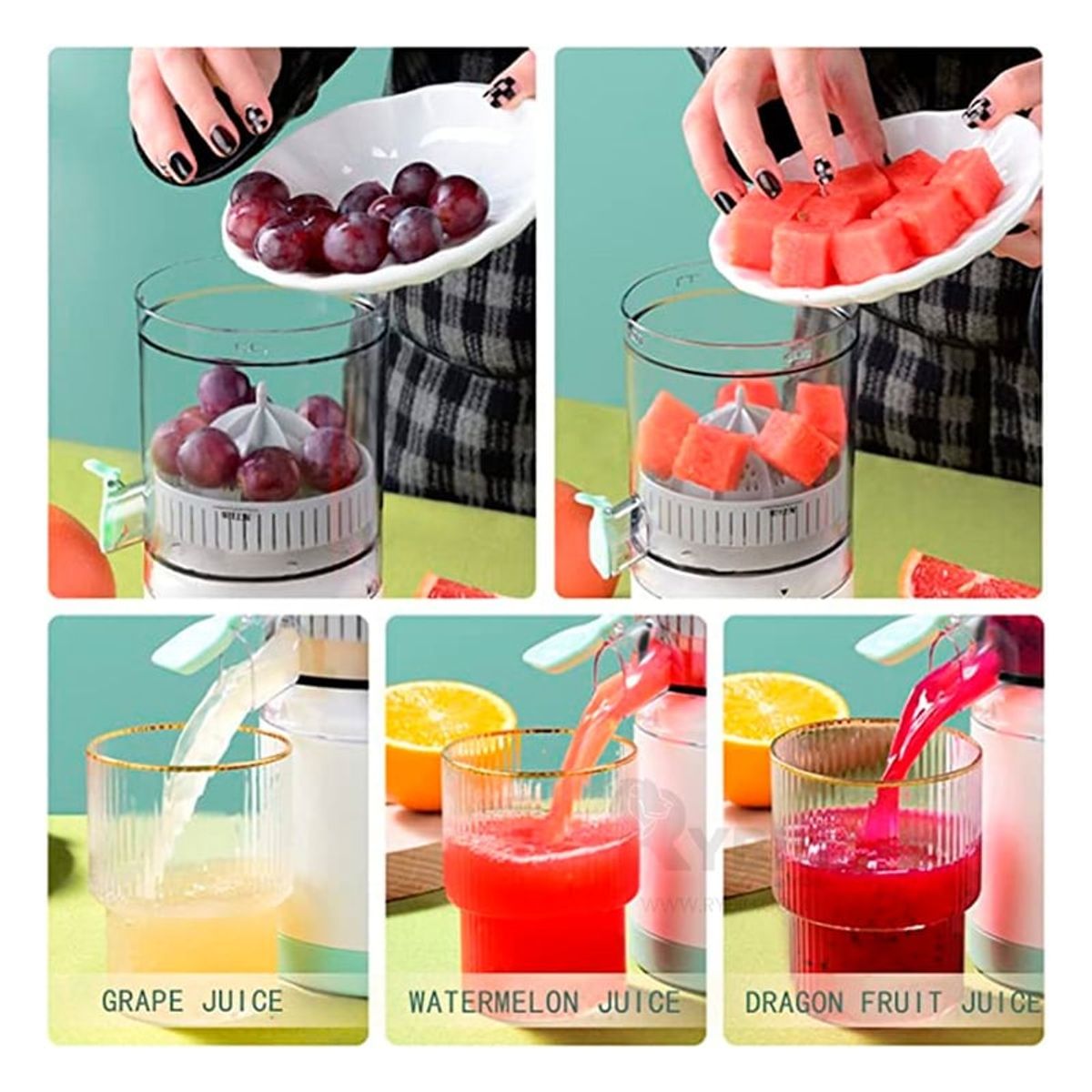 GENERICO - EXPRIMIDOR PORTATIL DE FRUTAS RECARGABLE