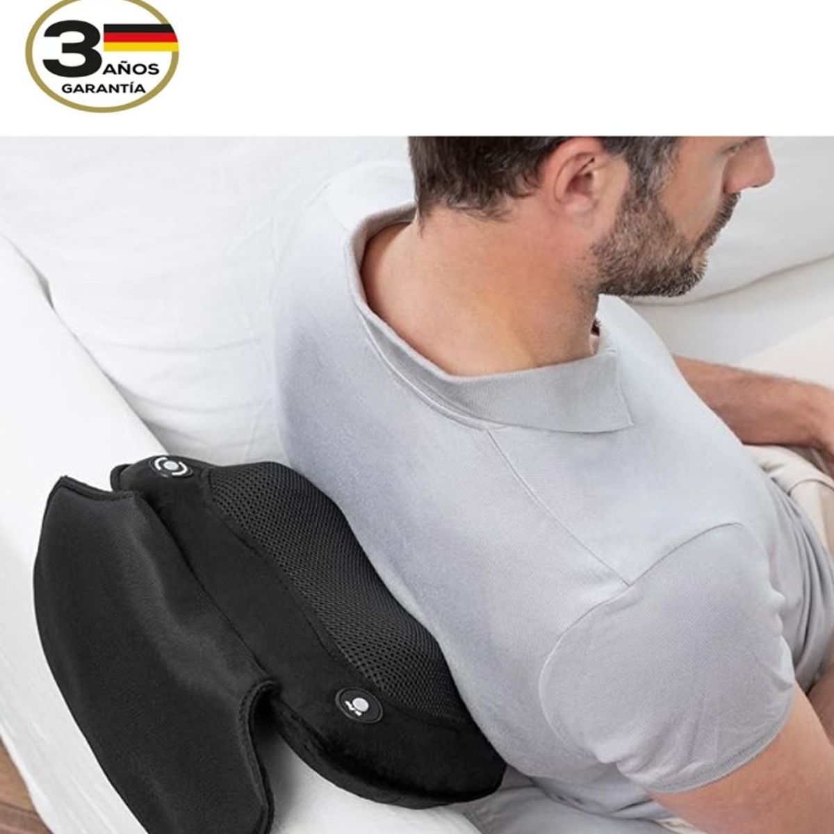 MEDISANA - MC 850 respaldo de masaje Shiatsu con función de calor y 4 cabezales de masaje giratorios