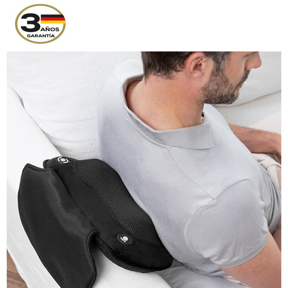 MEDISANA - MC 850 respaldo de masaje Shiatsu con función de calor y 4 cabezales de masaje giratorios