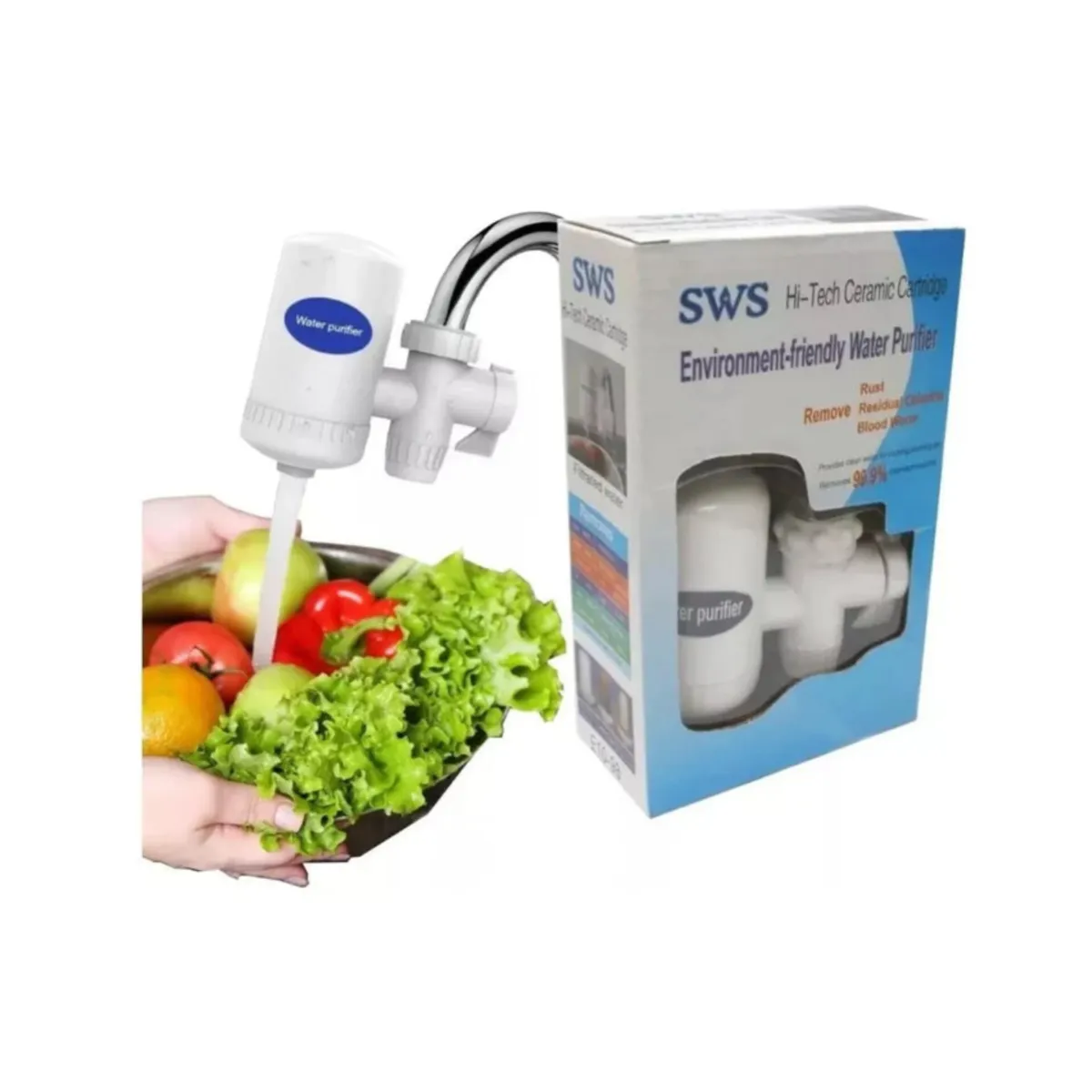 TWS - FILTRO PURIFICADOR DE AGUA CON LLAVE DUAL