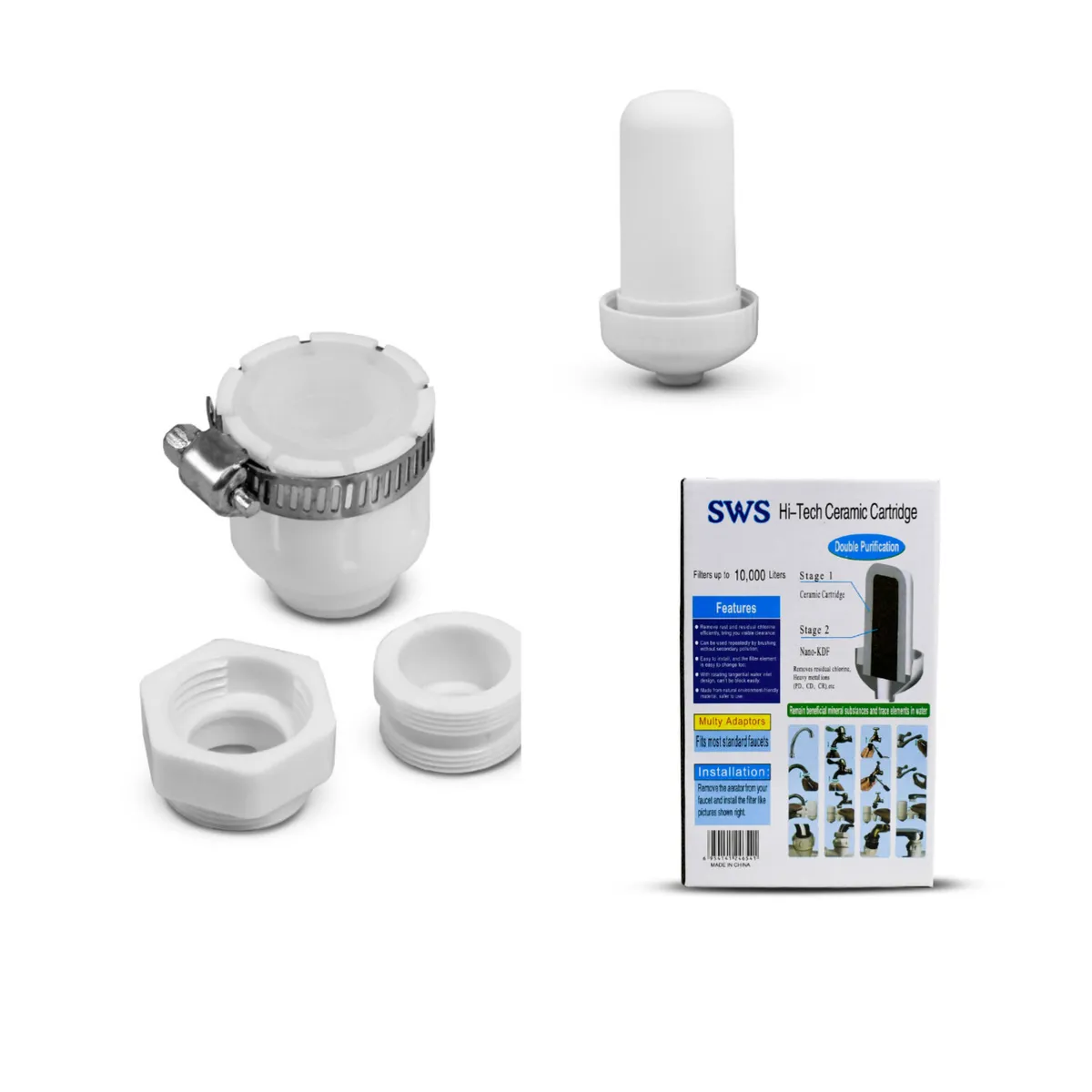 TWS - FILTRO PURIFICADOR DE AGUA CON LLAVE DUAL