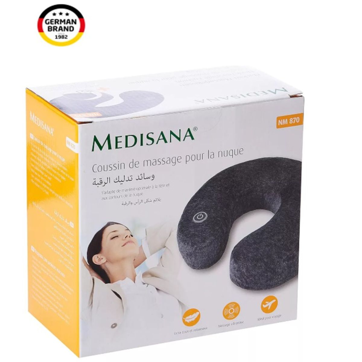 MEDISANA - Medisana NM 870 masajeador de cuello vibratorio, cojín para el cuello y hombros