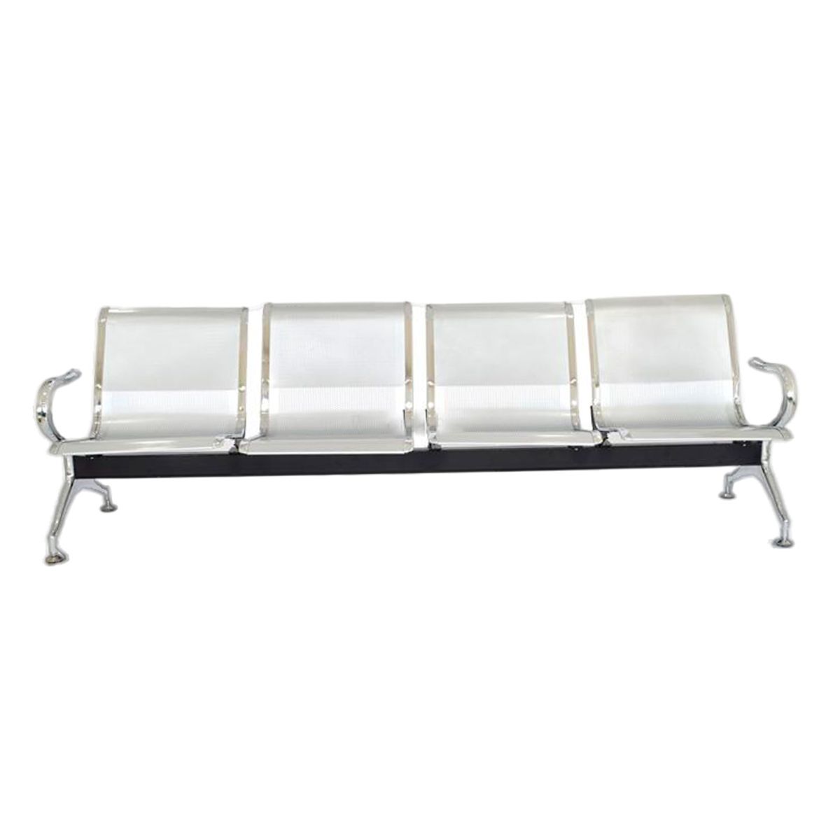 OFIDEAS - Banqueta de Espera - Tandem Sin Tapiz 4 Asientos blanco Ofideas