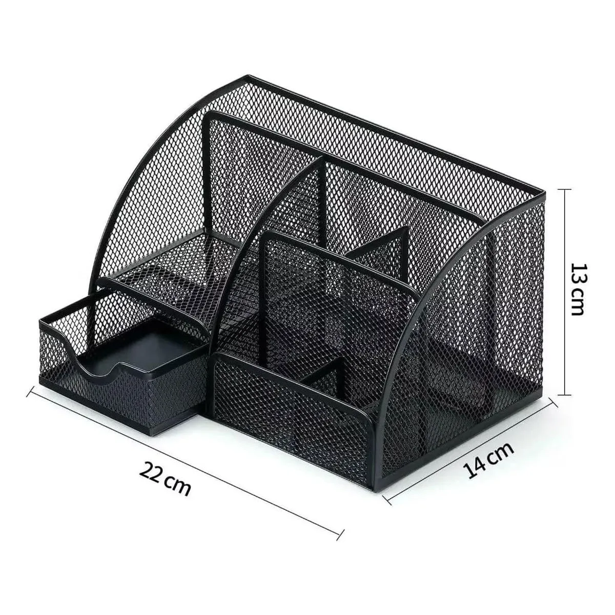 GENERICO - Organizador De Escritorio Útiles Porta Lápices Metálico W100