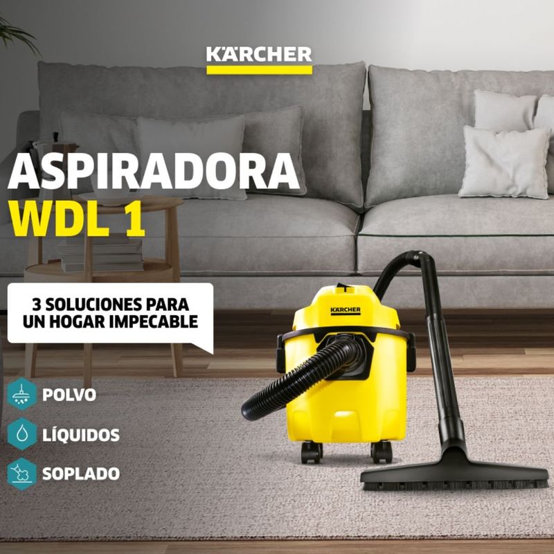 KARCHER - Aspirador de agua y polvo WDL1 1000W 10L Karcher