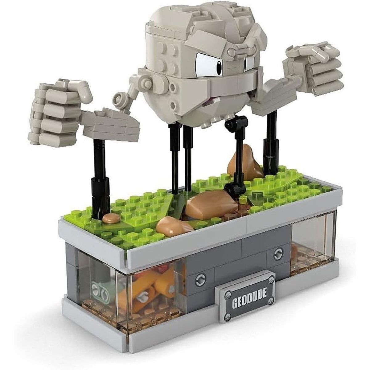 POKEMON - Mega Pokémon Set Mini Geodude Tipo Roca 343 Bloques