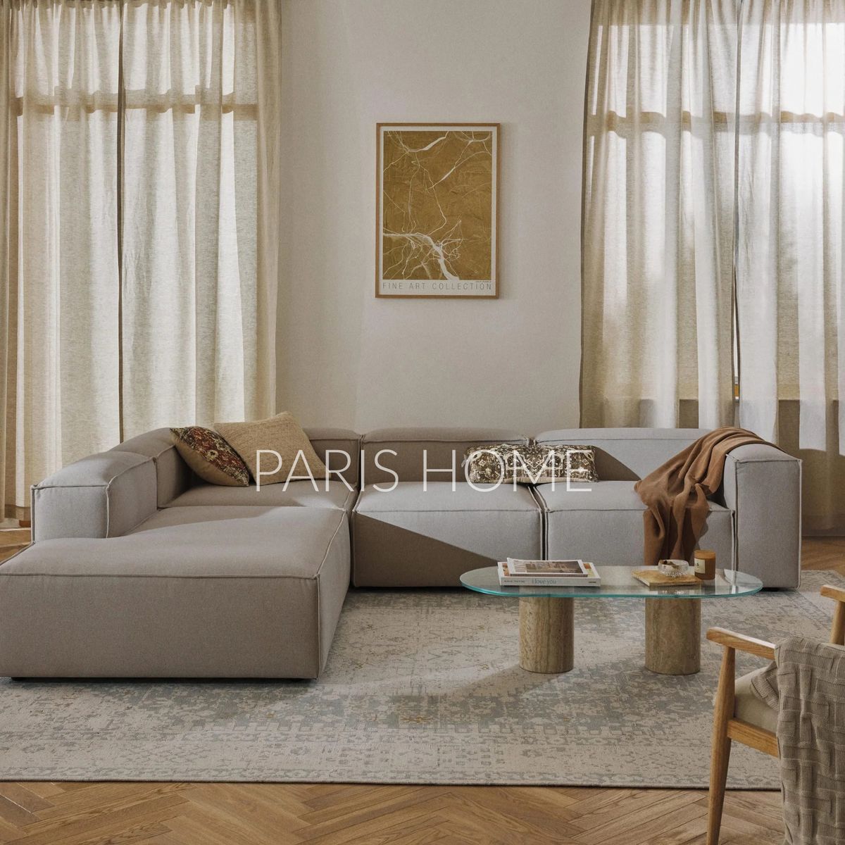 GENERICO - Seccional Izquierdo Rinconera Grande Monarch Tejido - Taupe