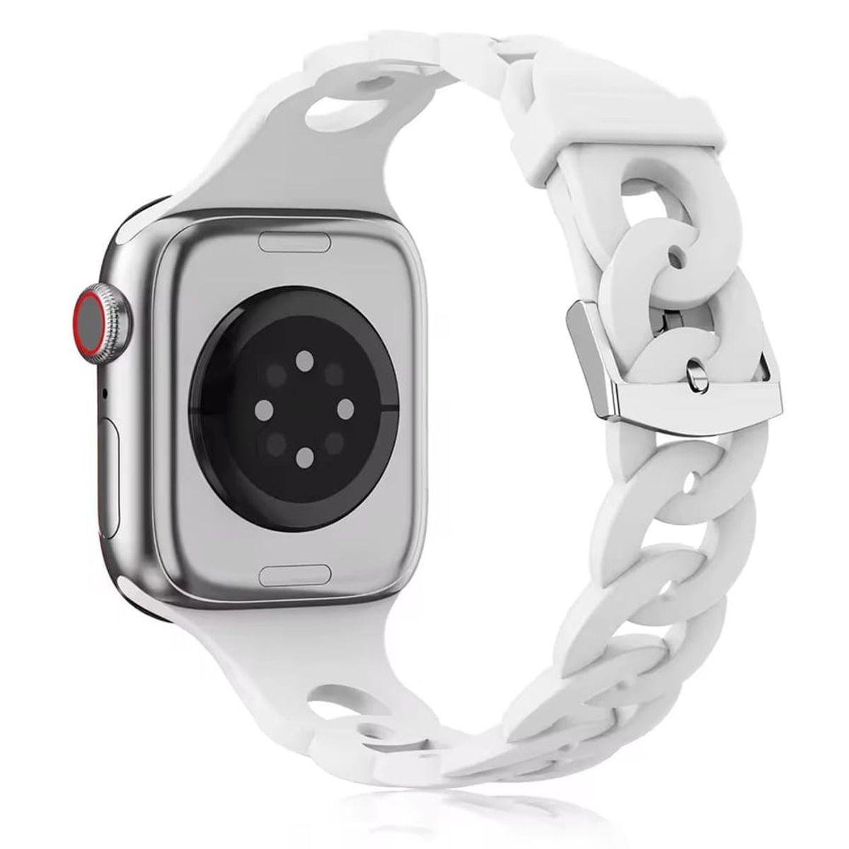 GENERICO - CORREA SOFT TRENZADA PARA WATCH 44-45-46 y 49 mm BLANCO