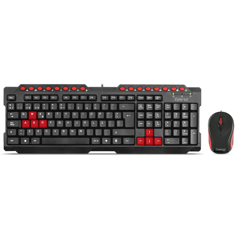 CYBERTEL - Kit PRINCE CYB T2000+ Teclado + Mouse USB CYBERTEL