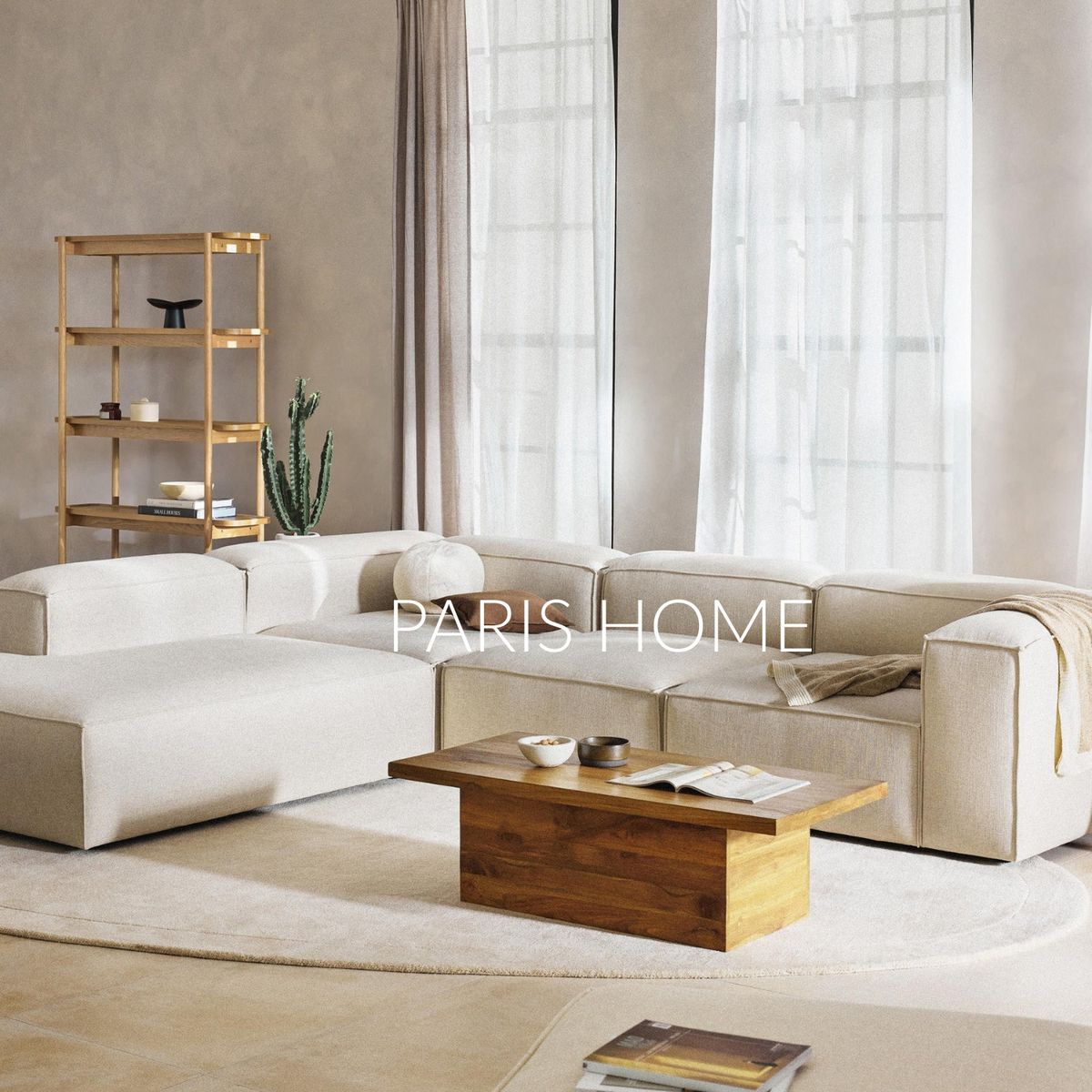 GENERICO - Seccional Izquierdo Rinconera Grande Monarch Lino - Beige