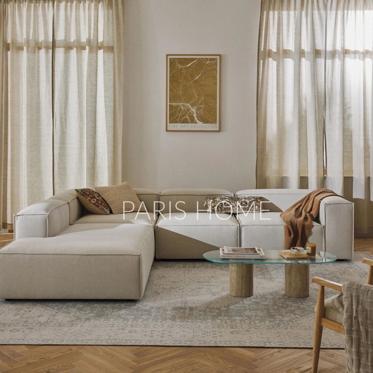 GENERICO - Seccional Izquierdo Rinconera Grande Monarch Tejido - Blanco