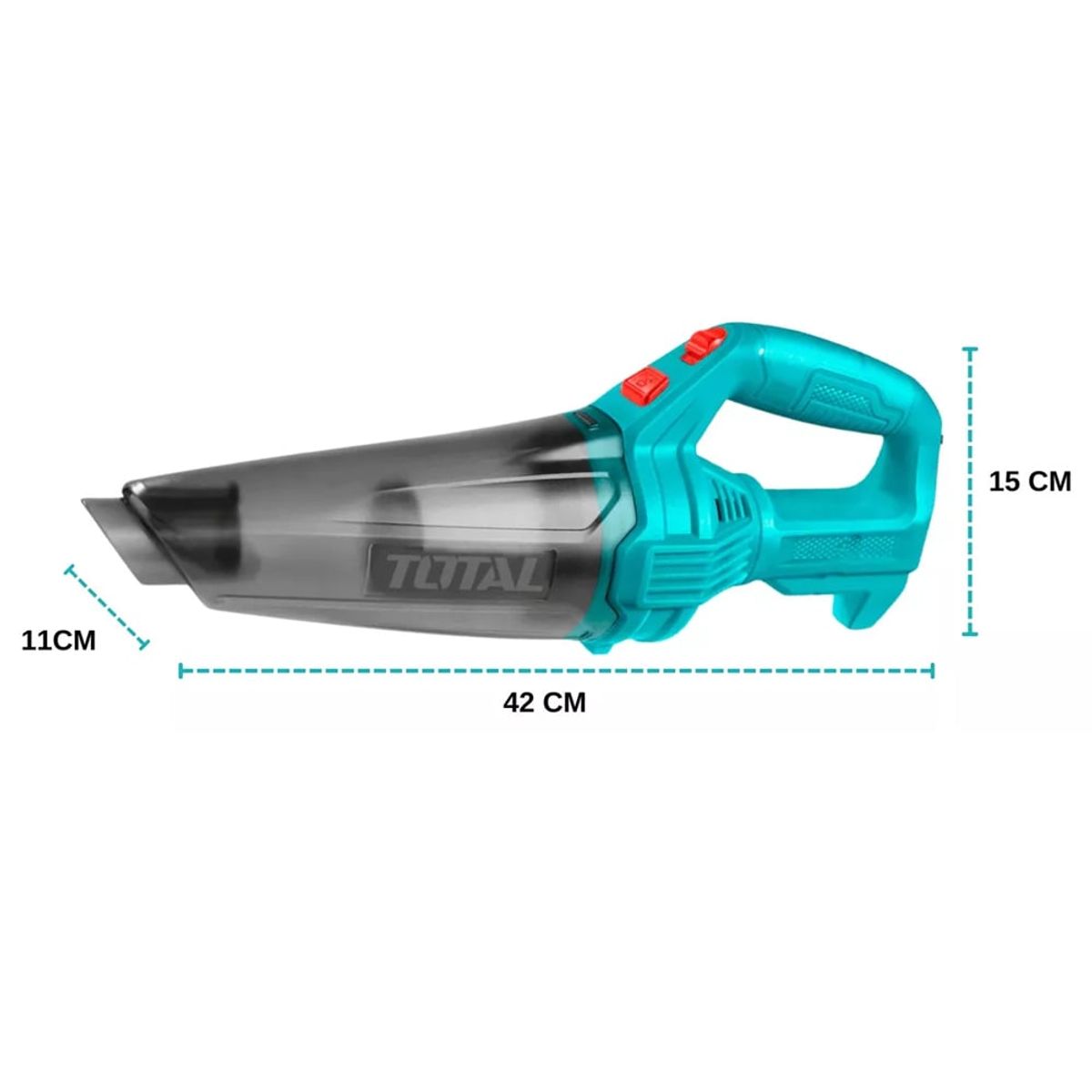 TOTAL TOOLS - Aspiradora de mano TOTAL TVLI2026 recargable inalambrica 2000mAh
