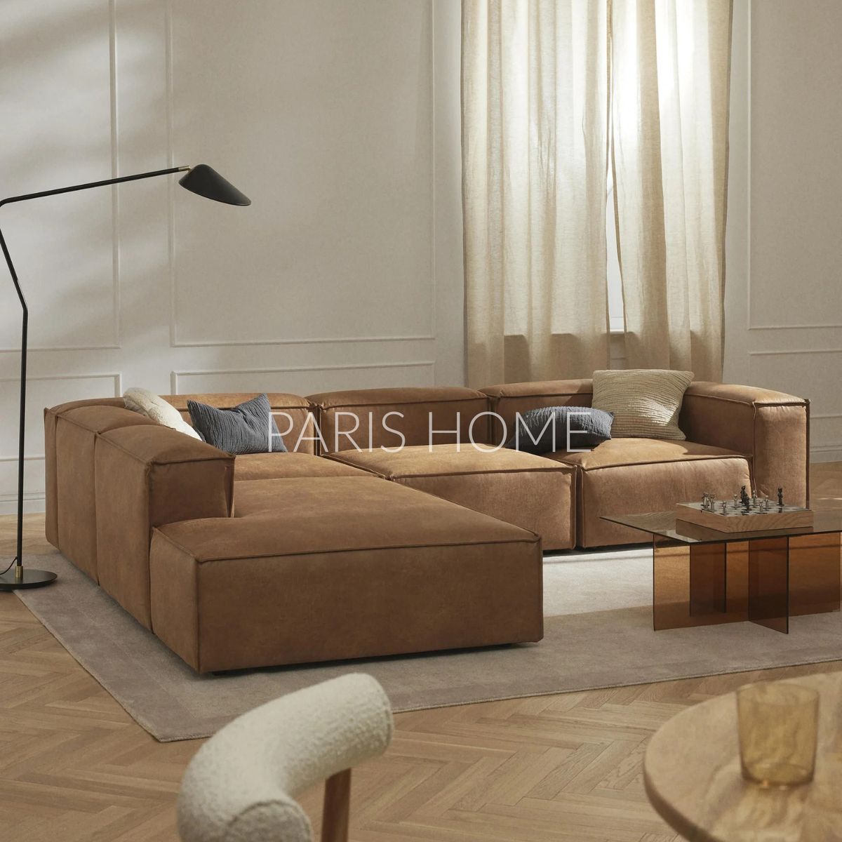 GENERICO - Seccional Izquierdo Rinconera Grande Monarch Ultracuero - Marrón