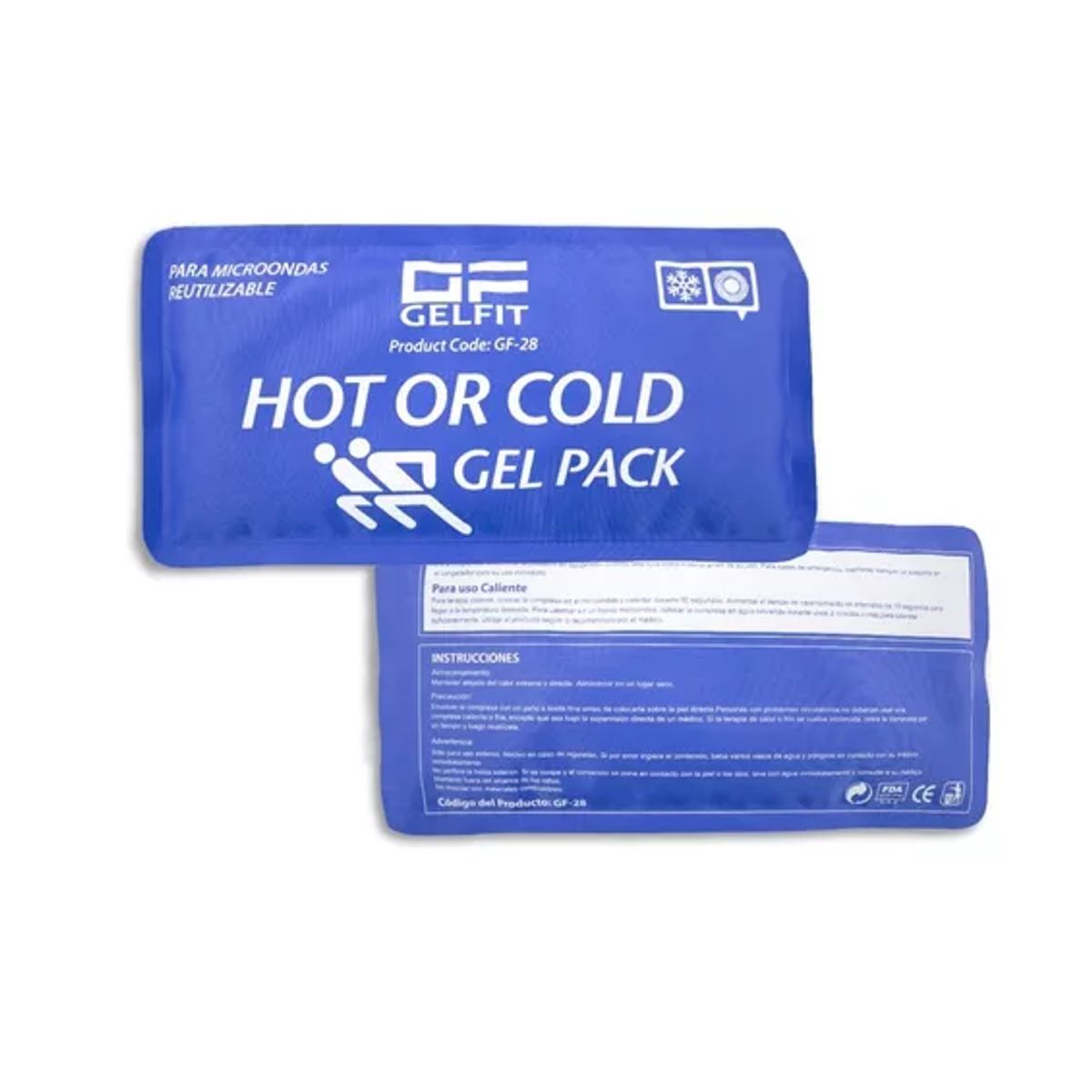 GENERICO - Compresas de gel terapéuticas / frío, calor / 17 cm x 29 cm