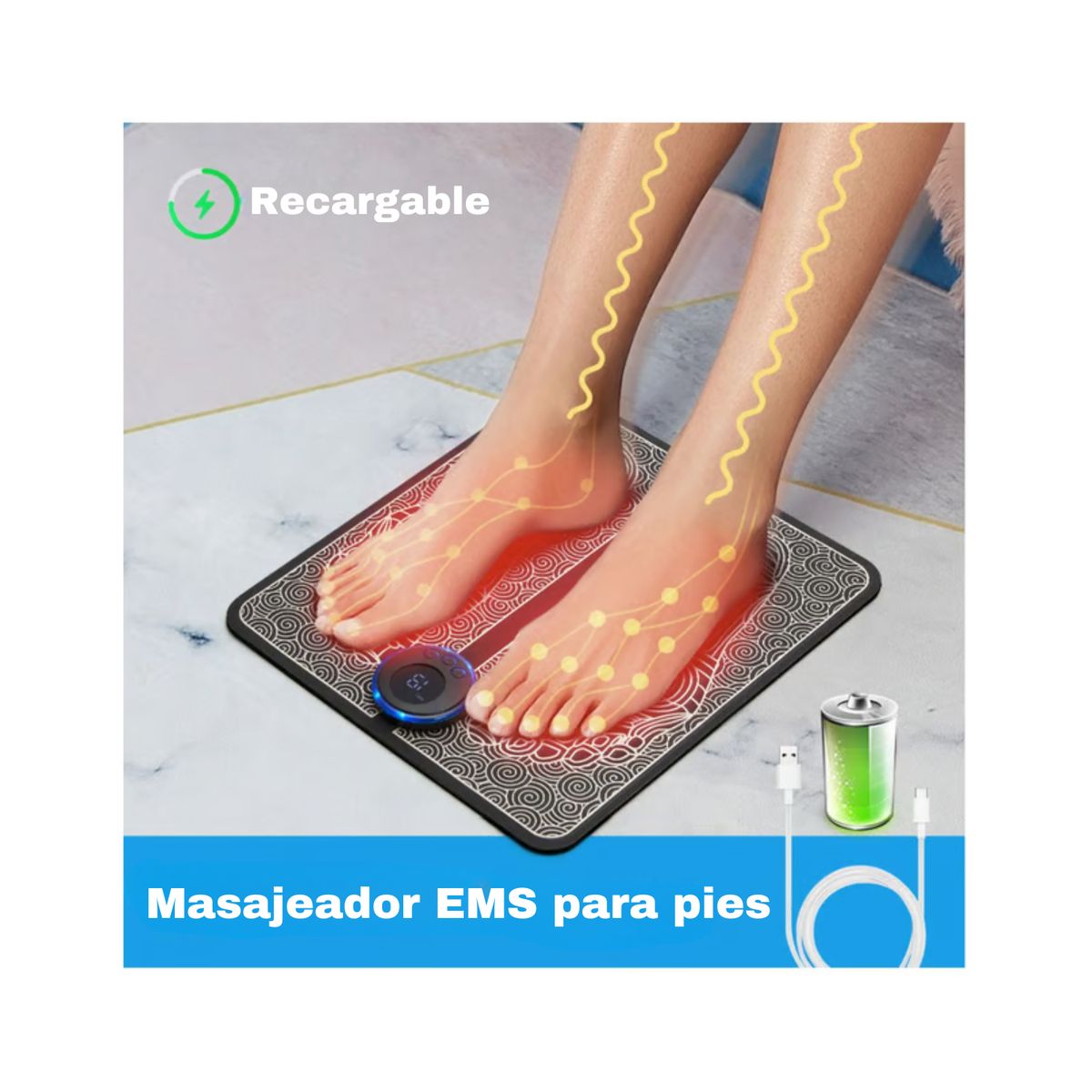 ROHS - Masajeador Eléctrico para Pies – Relájate y Revitaliza en Casa