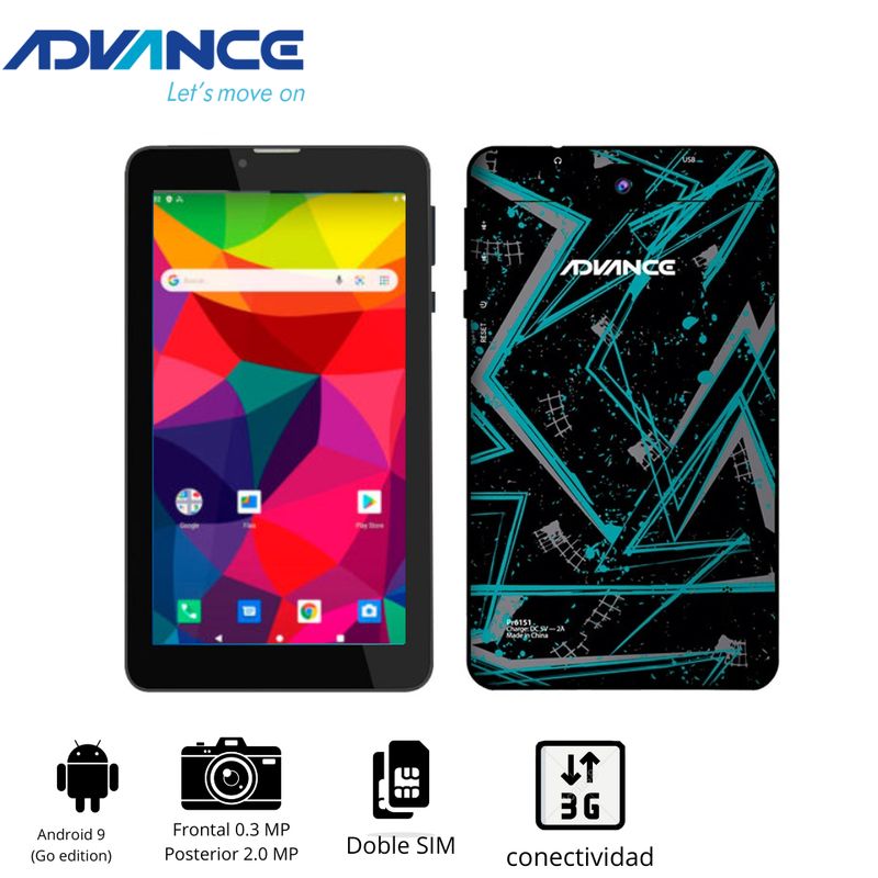 ADVANCE - Tablet Advance Prime PR6172, 8 Android 9 G 3G Dual SIM