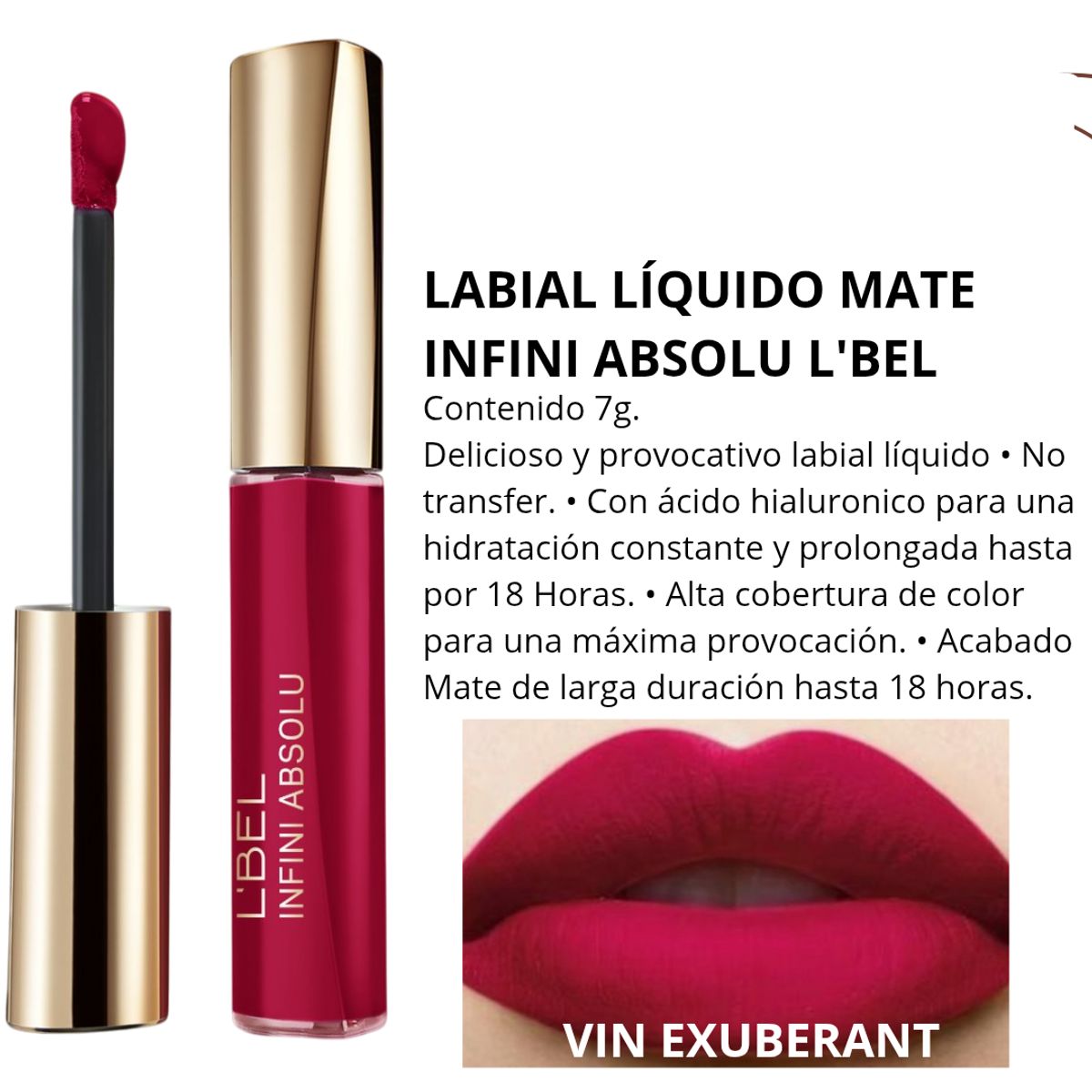 LBEL - Labial mate intransferible infini Absolu lbel vin exuberant