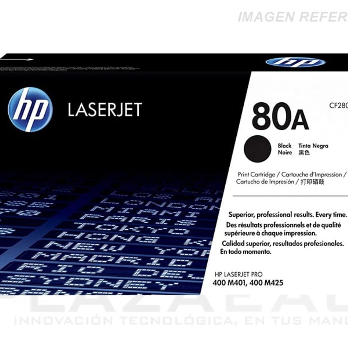 HP - TONER HP CF280A 80A LJ M401N NEGRO PN CF280A