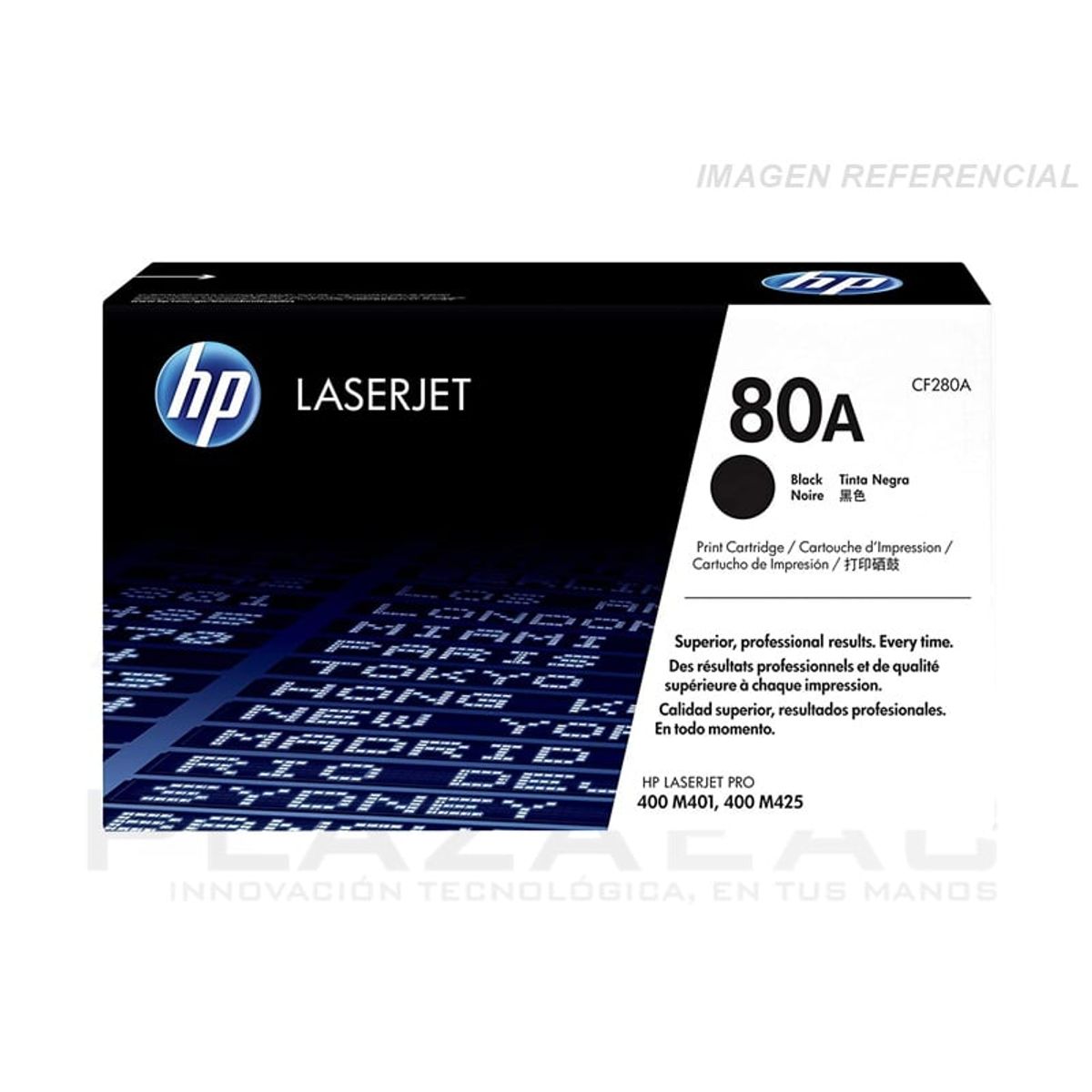 HP - TONER HP CF280A 80A LJ M401N NEGRO PN CF280A