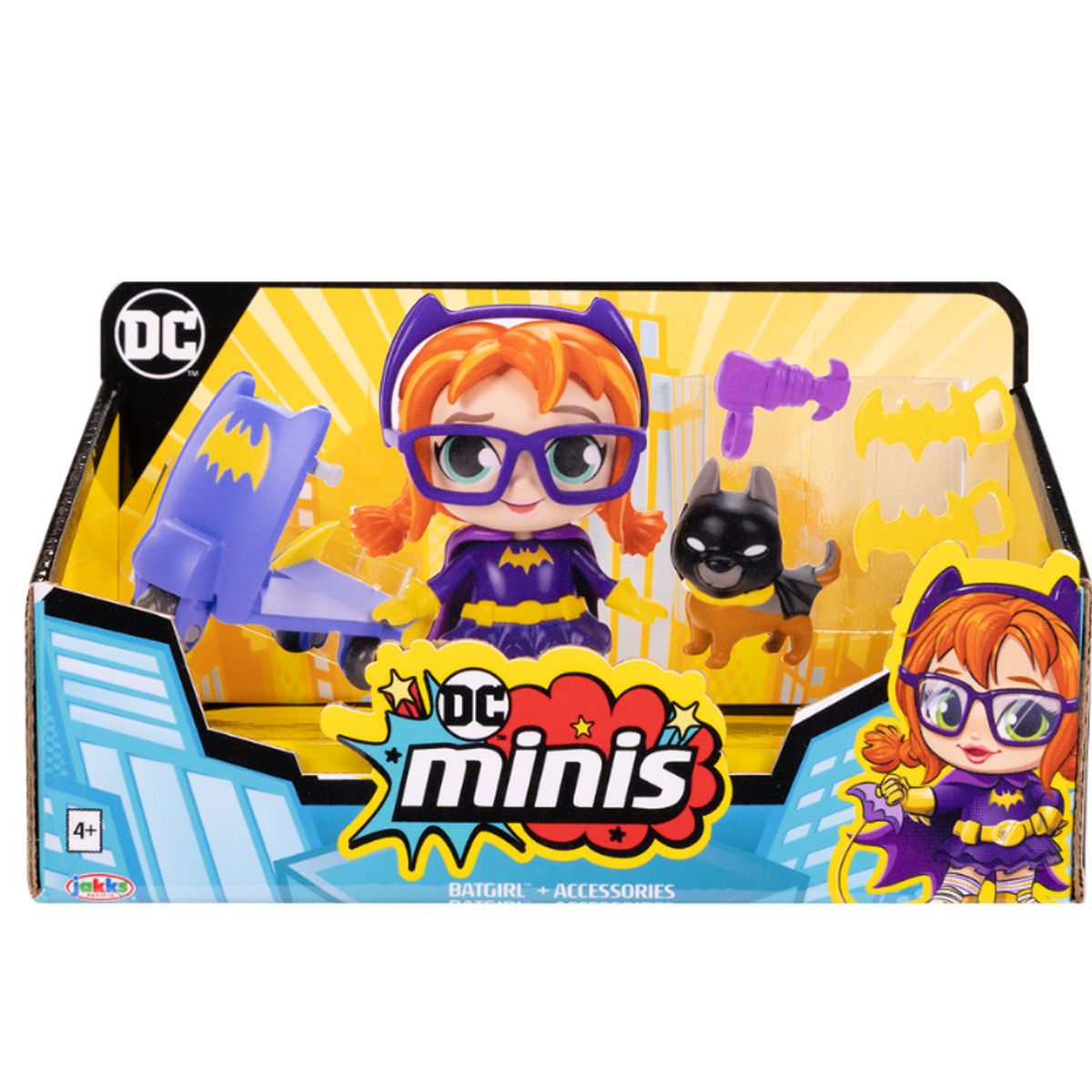 JAKKS PACIFIC - DC MINIS 3 BATGIRL WITH SCOOTER & PET W1