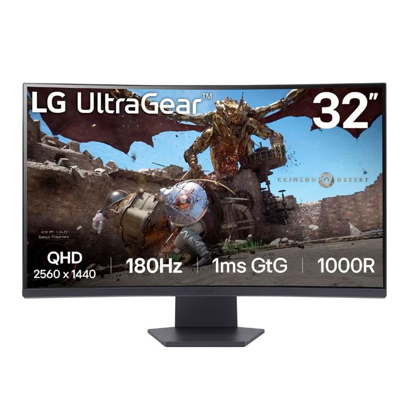 LG - MONITOR GAMING LG ULTRAGEAR 32P QHD 300CD 1MS HDMI PN 32GS60QC-B