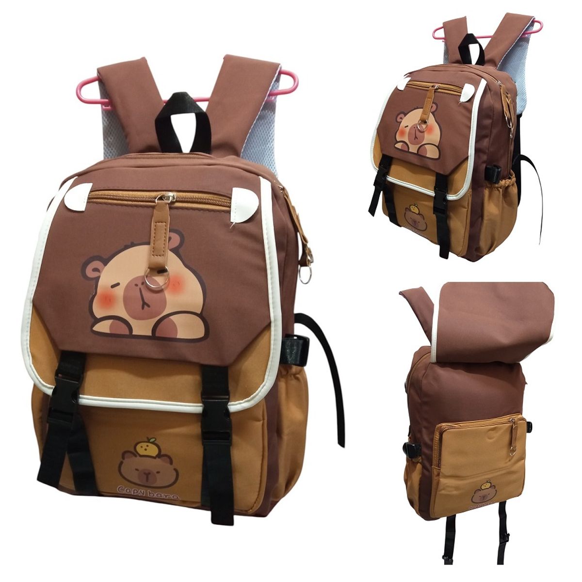 GENERICO - Mochila escolar capibara Nylon estampado