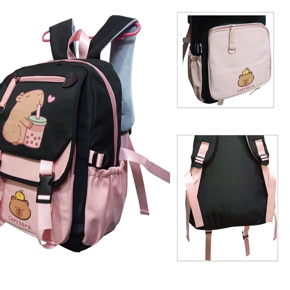 GENERICO - Mochila escolar capibara Nylon estampado