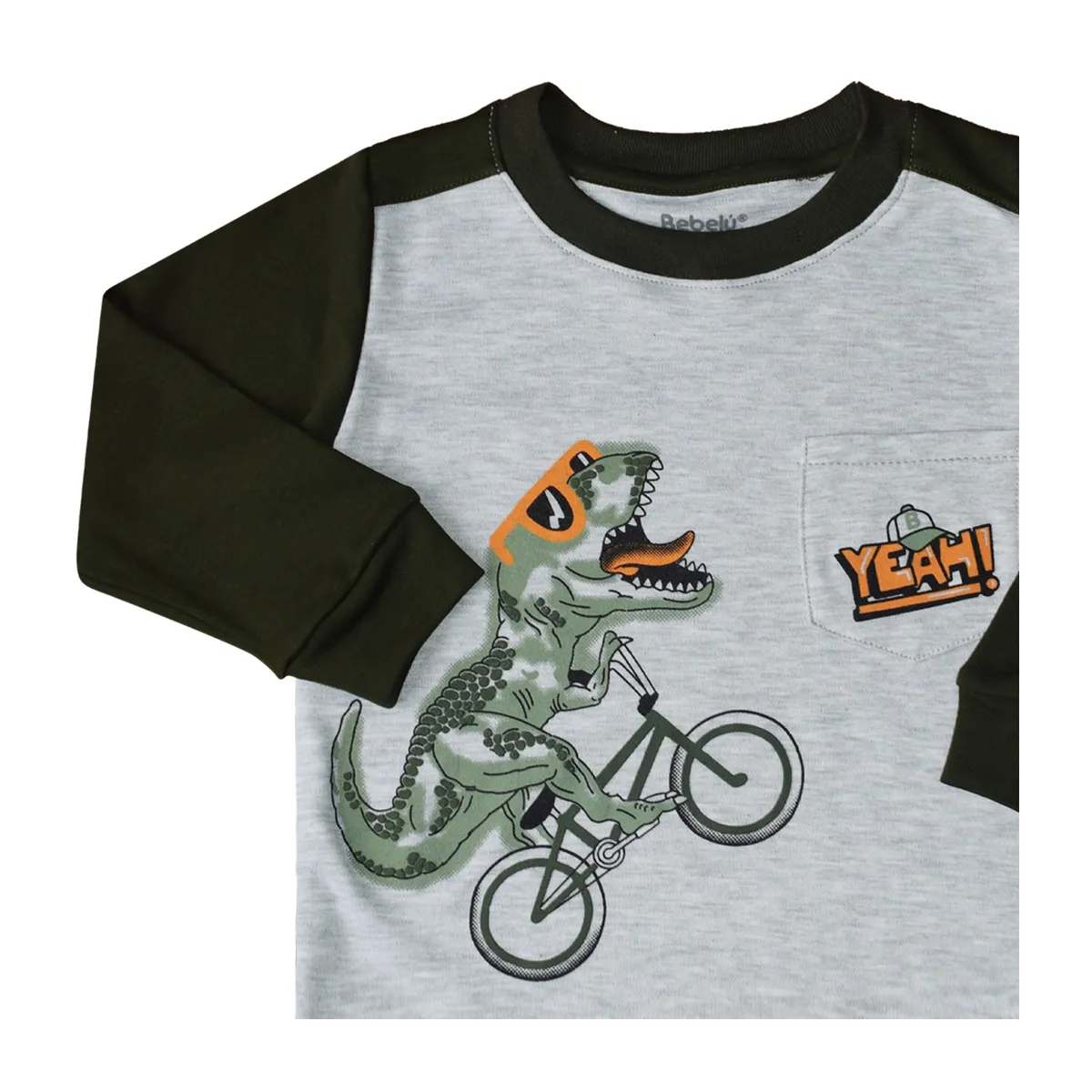 BEBELU - Polo Pima Dino Manga Corta Para Niño Bebelú