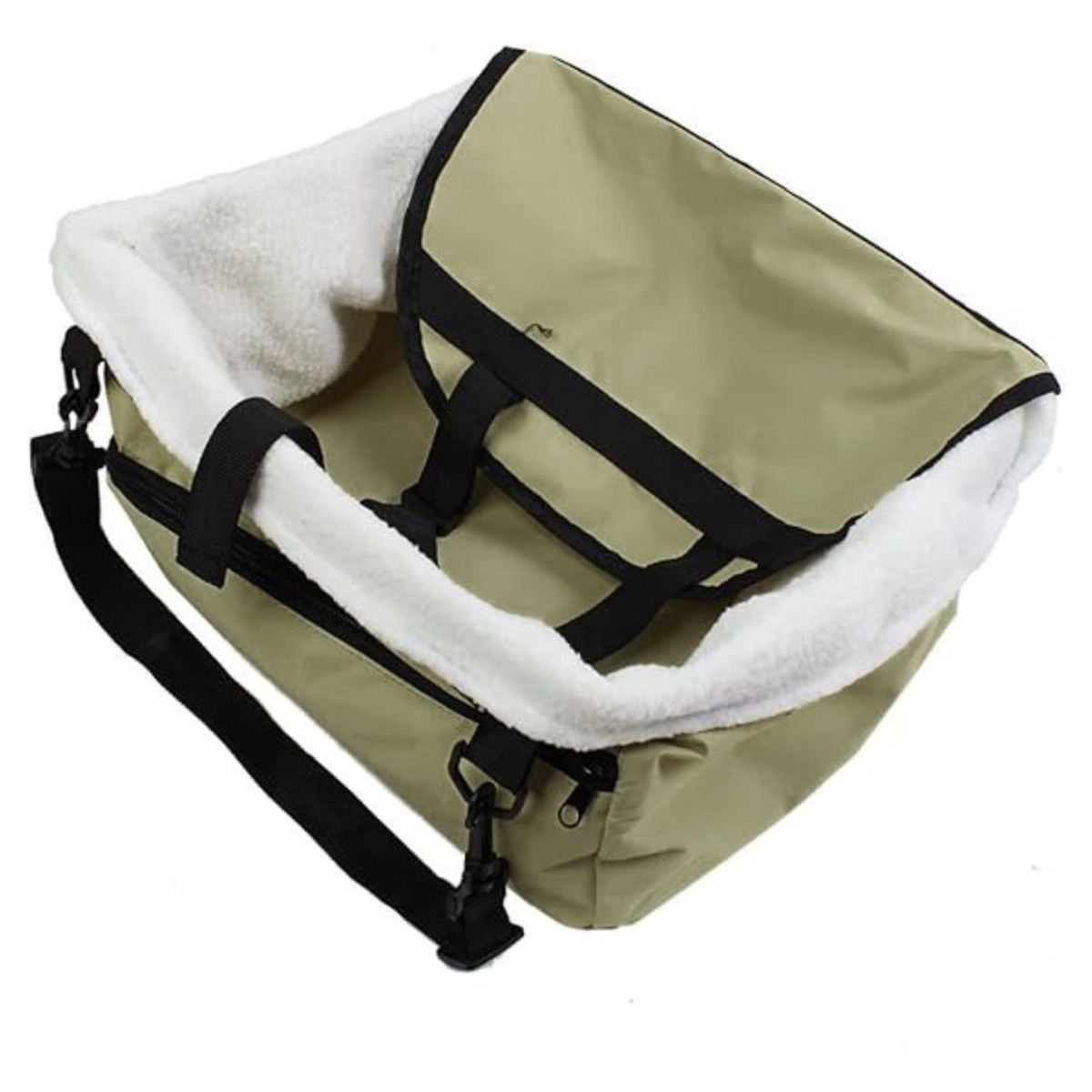 GENERICO - Asiento Caja Auto Copiloto para Mascotas Pequeñas VERDE