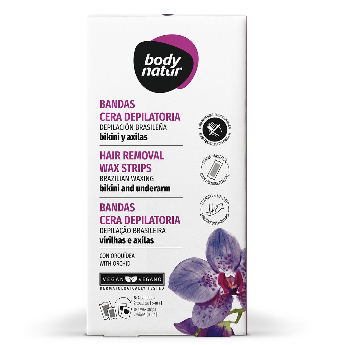 BODY NATUR - BANDAS DEPILATORIAS BIKINI-AXILAS