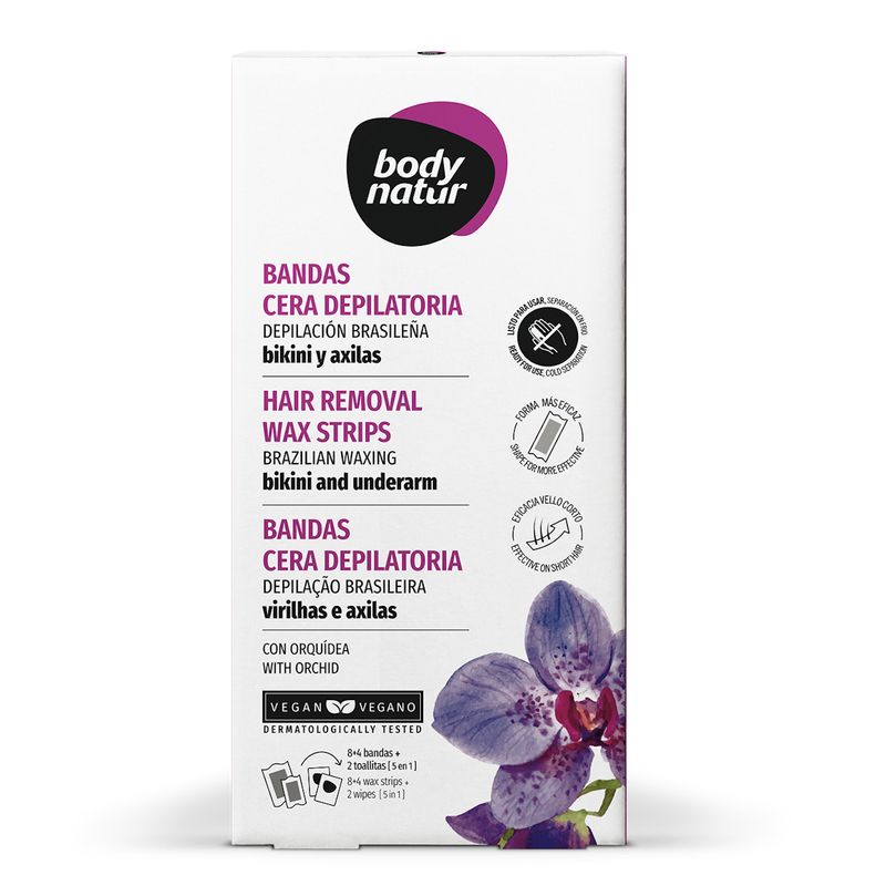 BODY NATUR - BANDAS DEPILATORIAS BIKINI-AXILAS