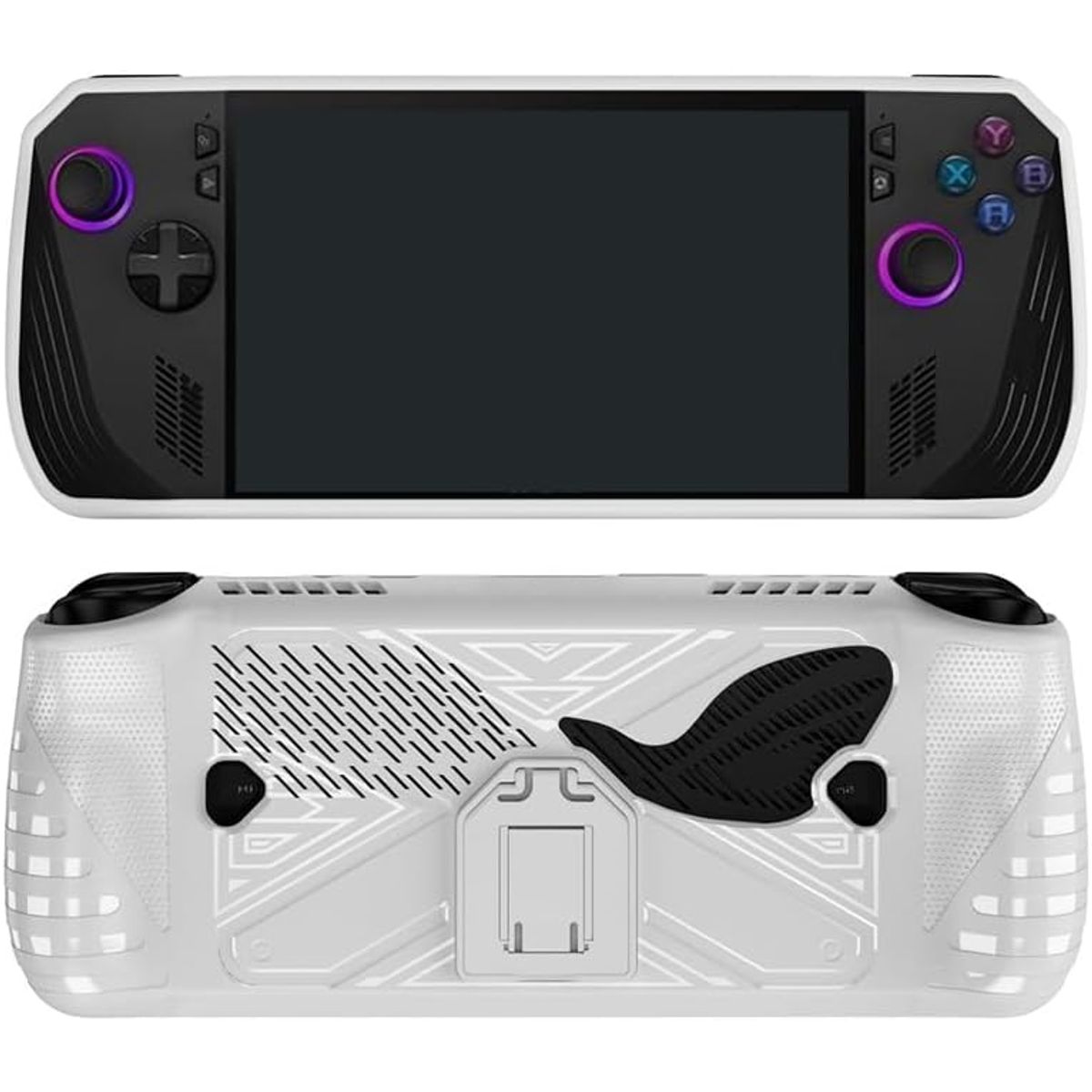 GENERICO - Estuche Case Funda Protectora TPU + Sop. Asus ROG Ally X 2024 Blanco