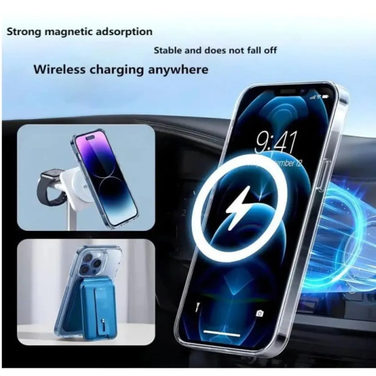 SMART - CARCASA FUNDA CASE PARA MODELO IPHONE 13 PRO MAX DE CARGA INALAMBRICA