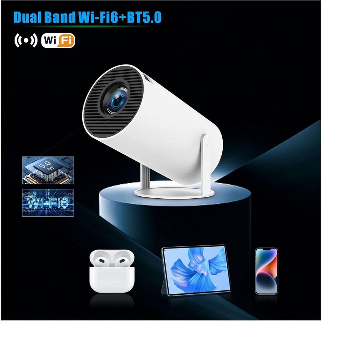 GENERICO - Proyector smart Ultra HD HY300 con aplicaciones