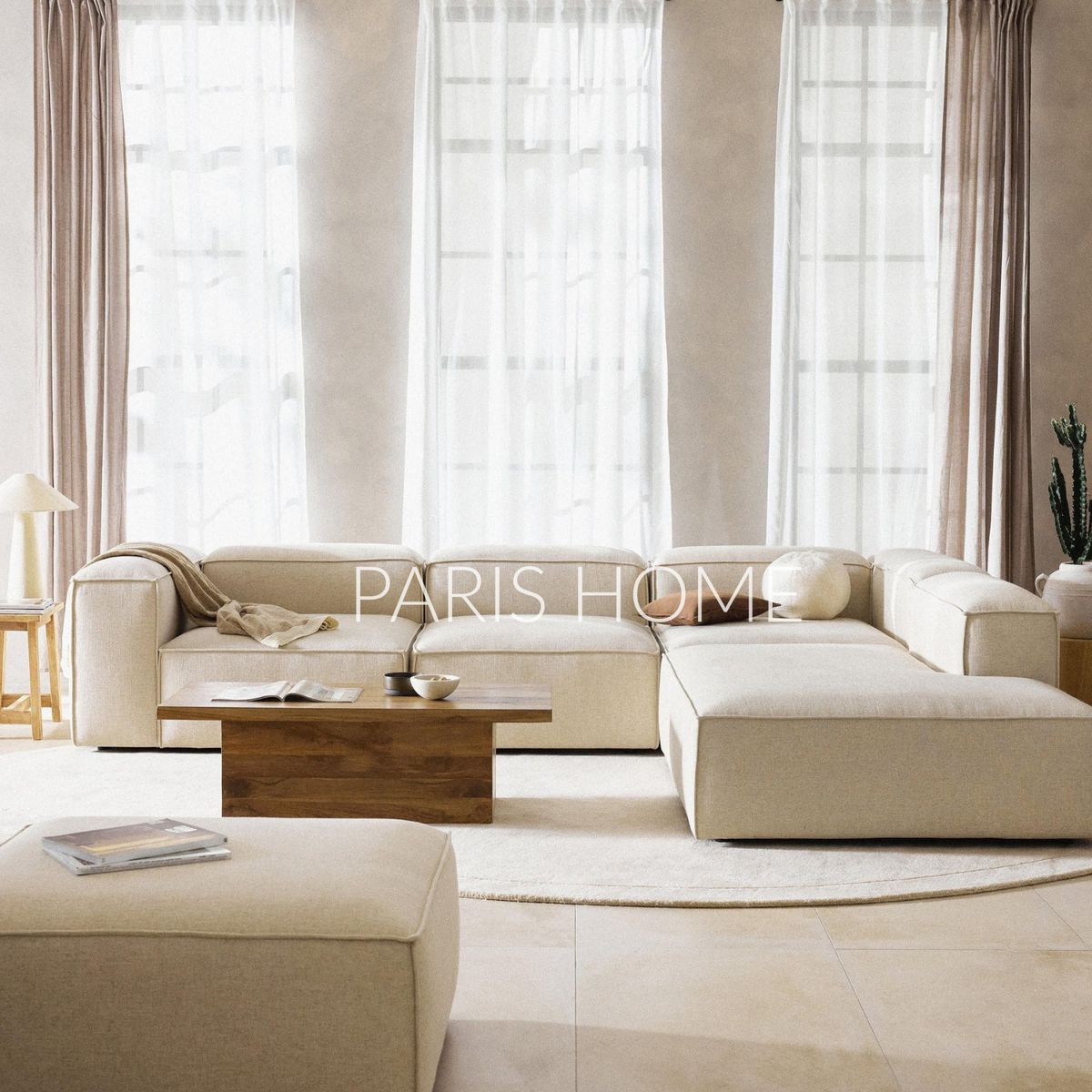 GENERICO - Seccional Derecho Rinconera Grande Monarch Lino - Beige