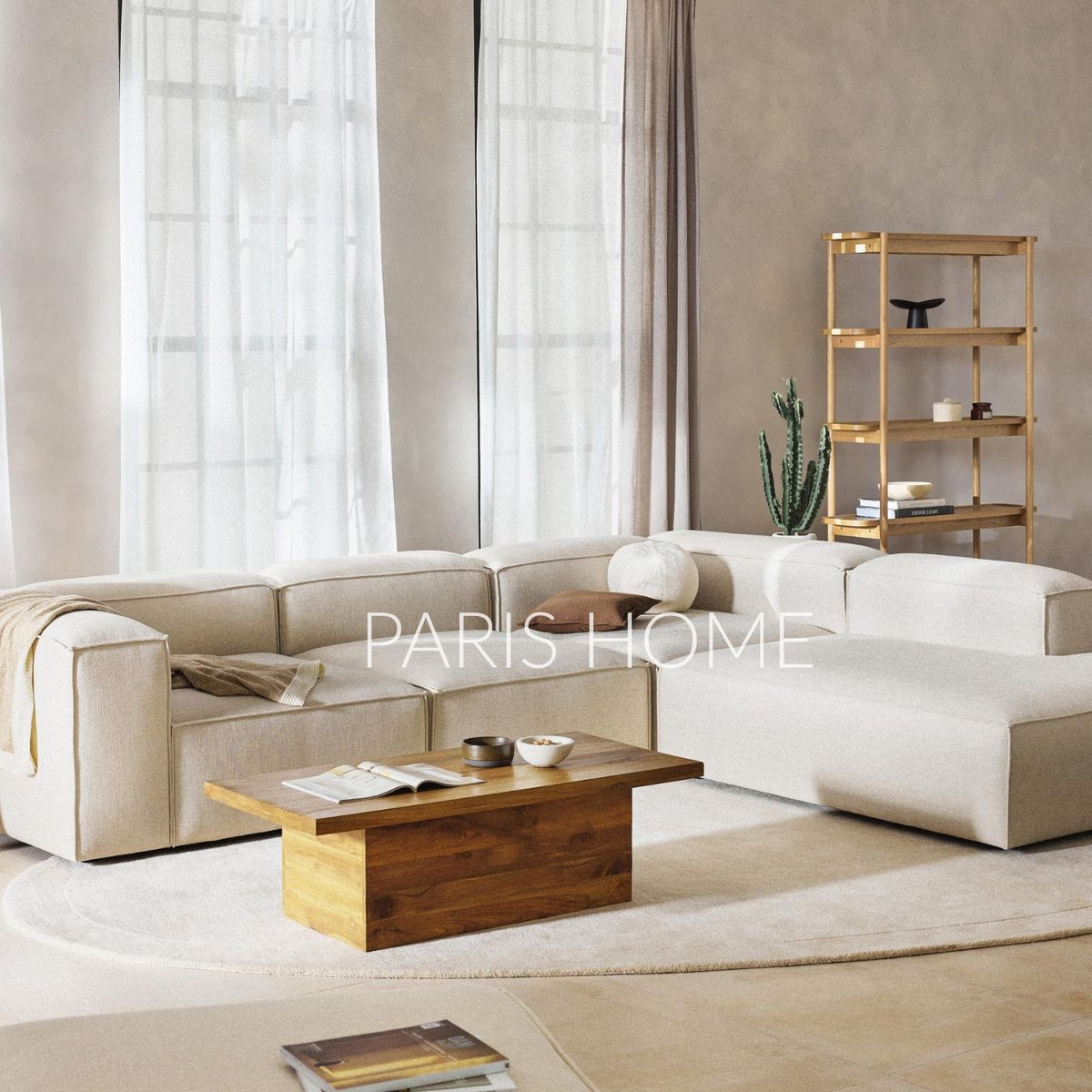 GENERICO - Seccional Derecho Rinconera Grande Monarch Lino - Beige