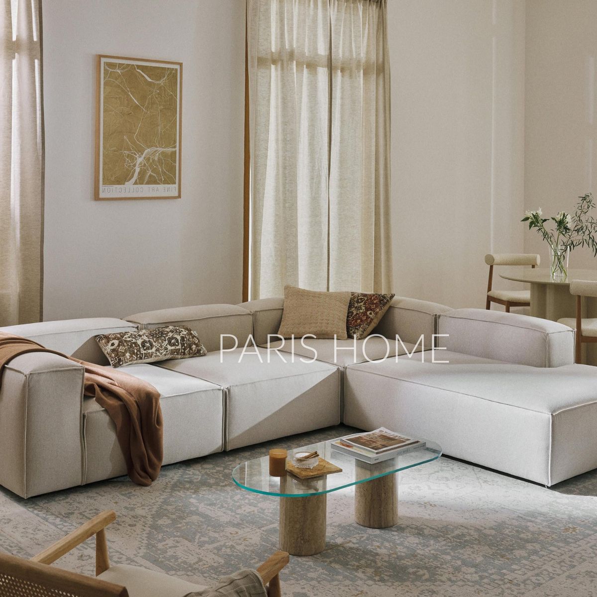 GENERICO - Seccional Derecho Rinconera Grande Monarch Tejido - Blanco