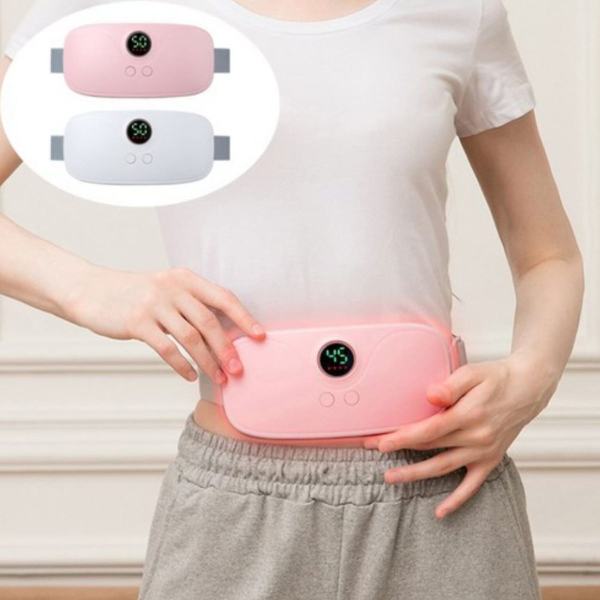 OEM - Cinturón Almohadilla De Calor Alivia Cólicos Menstruales