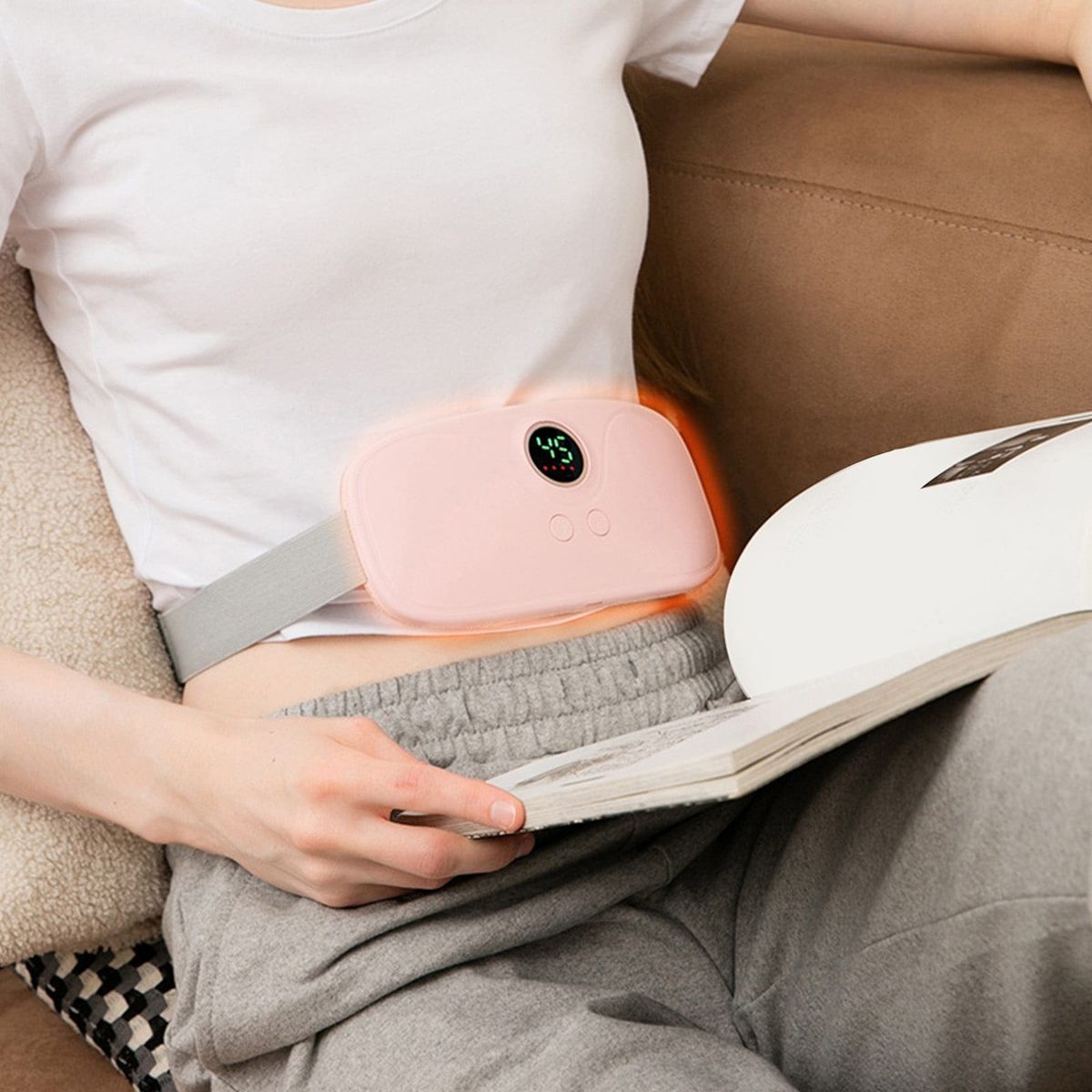 OEM - Cinturón Almohadilla De Calor Alivia Cólicos Menstruales