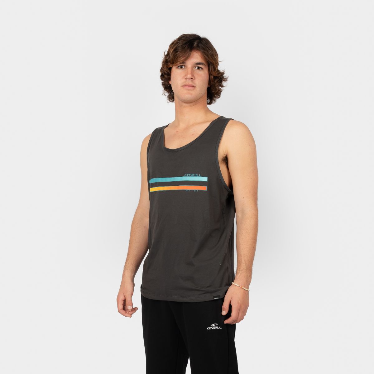 O'NEILL - BIVIDI HOMBRE ONEILL COMP STRIPE TANK RAVEN