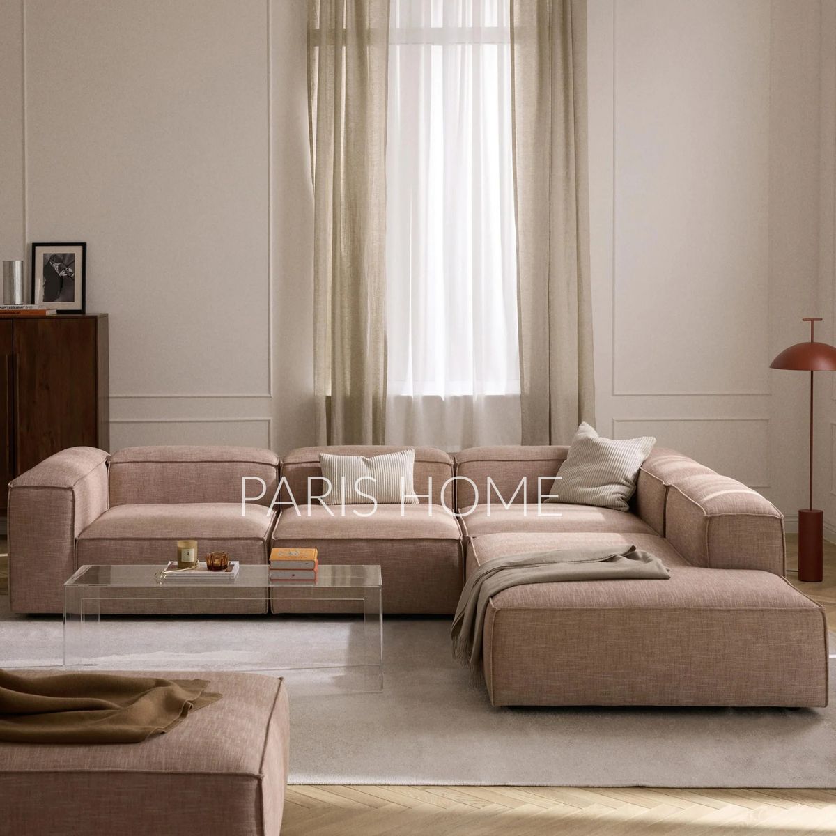 GENERICO - Seccional Derecho Rinconera Grande Monarch Lino - Rojo Oxido