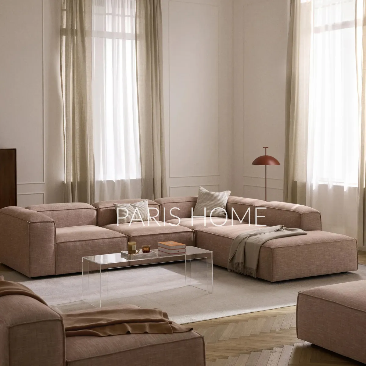 GENERICO - Seccional Derecho Rinconera Grande Monarch Lino - Rojo Oxido