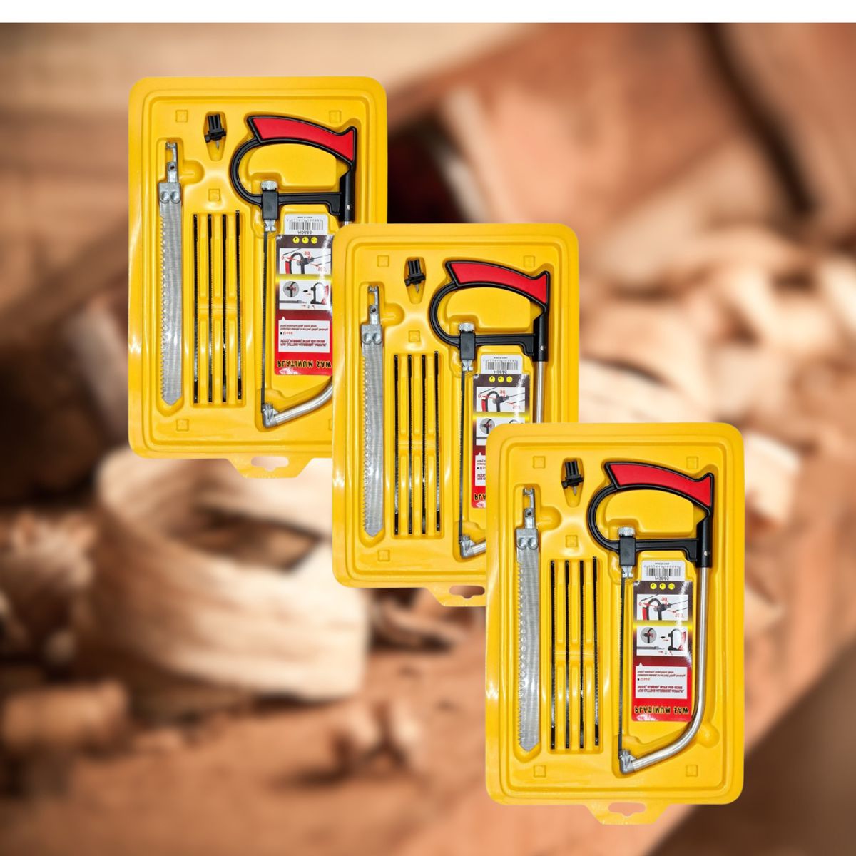 ROSH - Sierra Multiusos 8 en 1 – Pack de 3 Máxima Versatilidad y Precisión