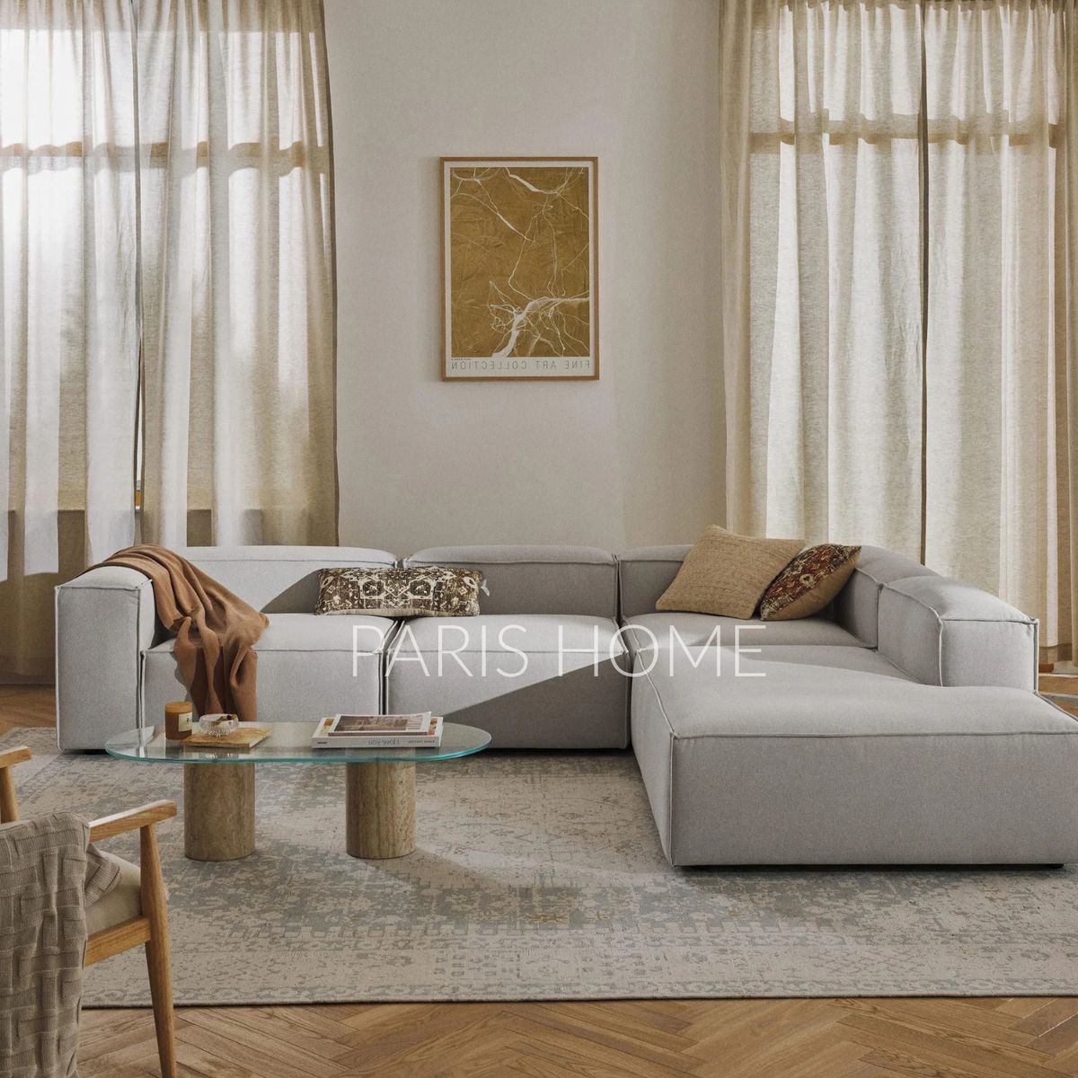 GENERICO - Seccional Derecho Rinconera Grande Monarch Tejido - Gris