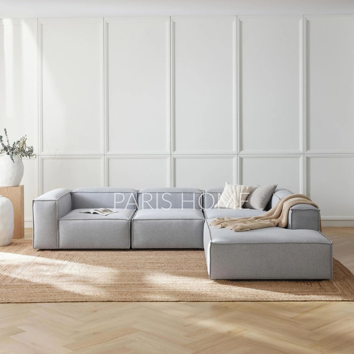 GENERICO - Seccional Derecho Rinconera Grande Monarch Tejido - Gris