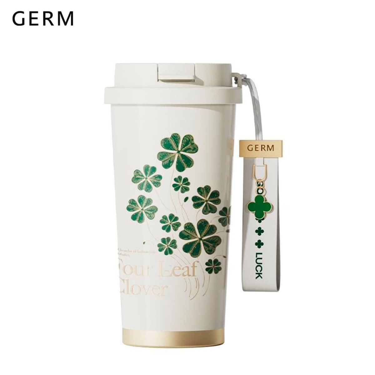 GERM - Vaso Térmico Germ De Acero Inox Trébol verde 500ml  196oz